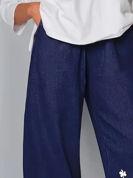 Women's Floral Spring Print Casual Pants