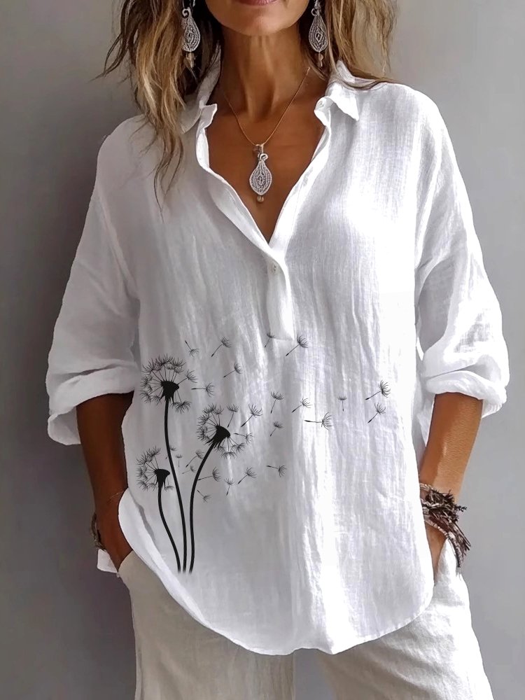 Plain Linen Casual Regular Fit Shirt