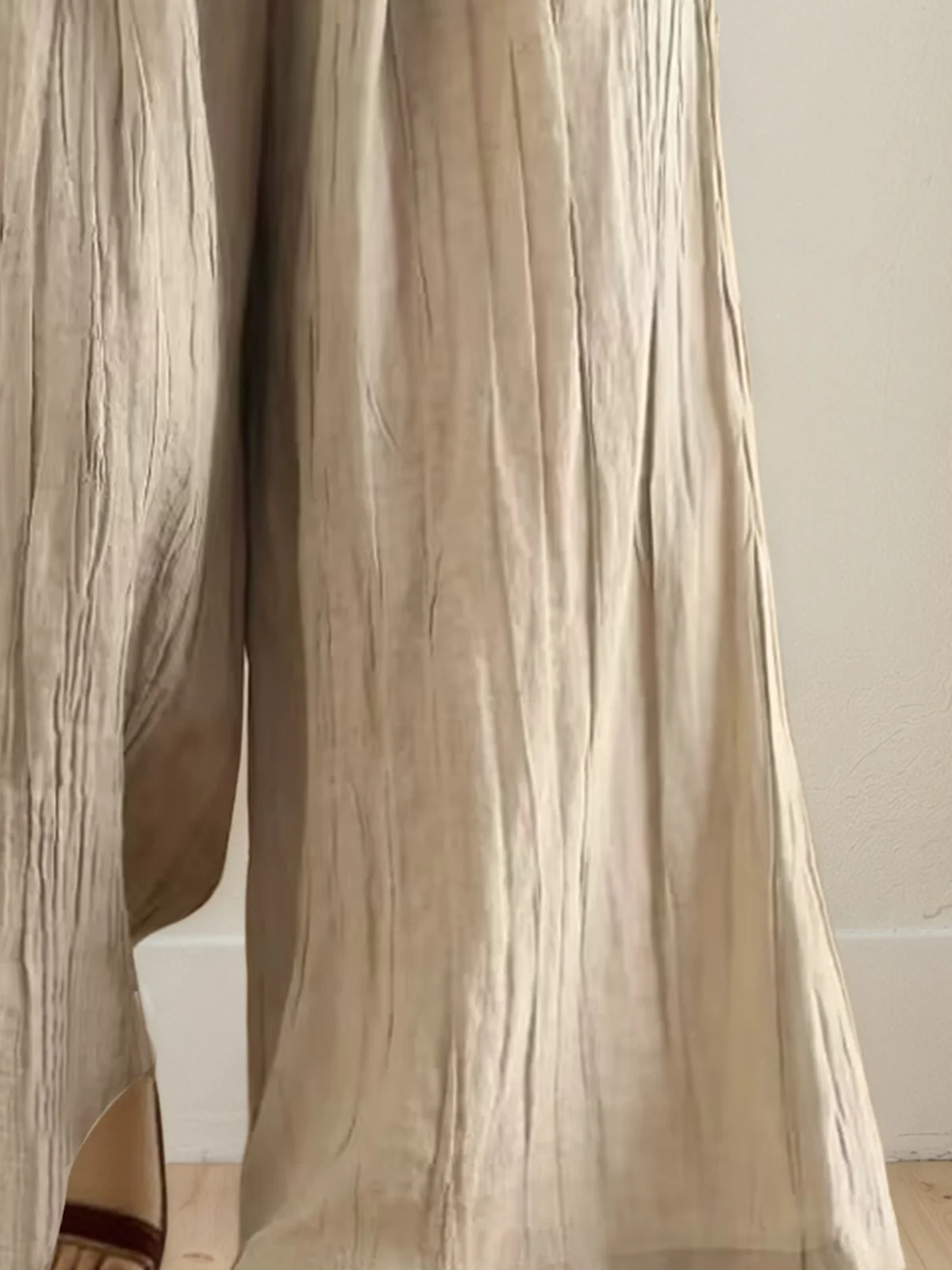 Casual Straight linen-cotton Pants