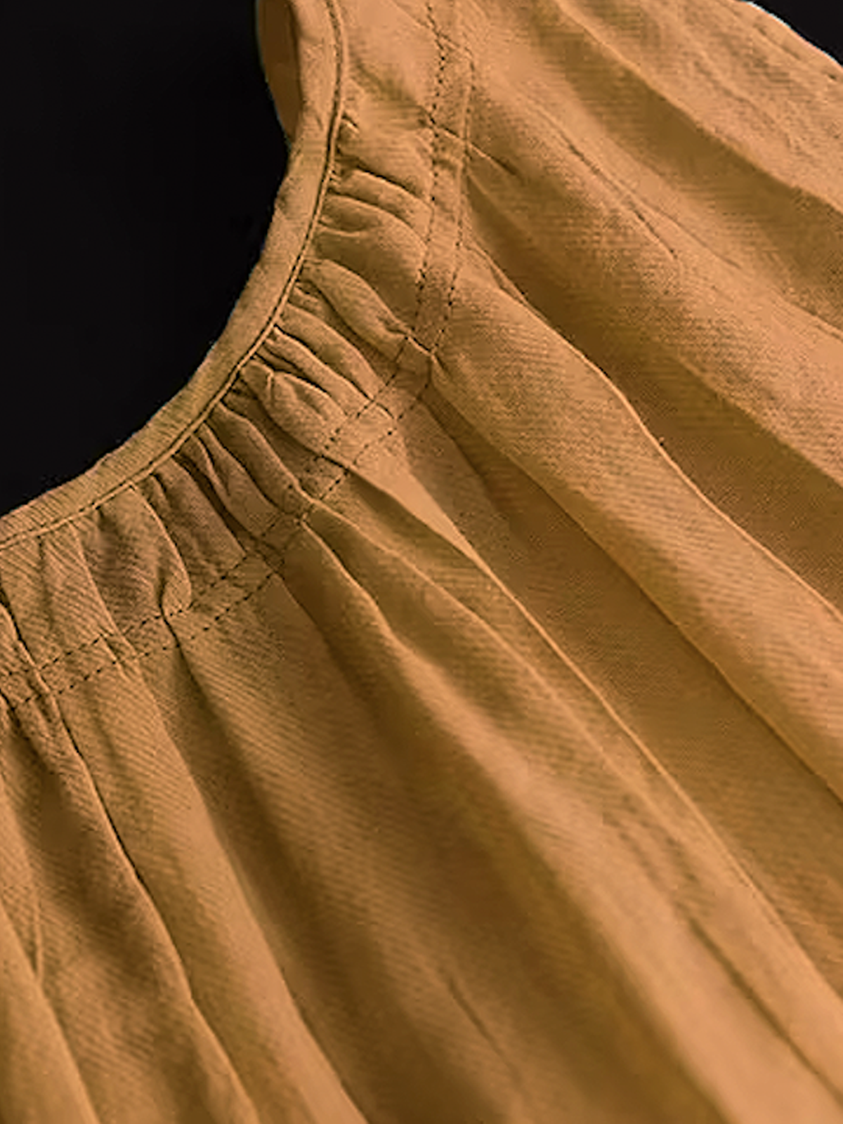 Linen Casual Plain linen-cotton Crew Neck Tank Top