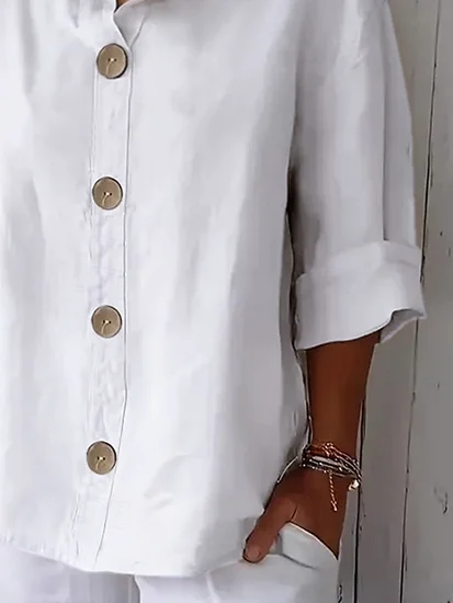 Women's Classic Button Casual Shirt