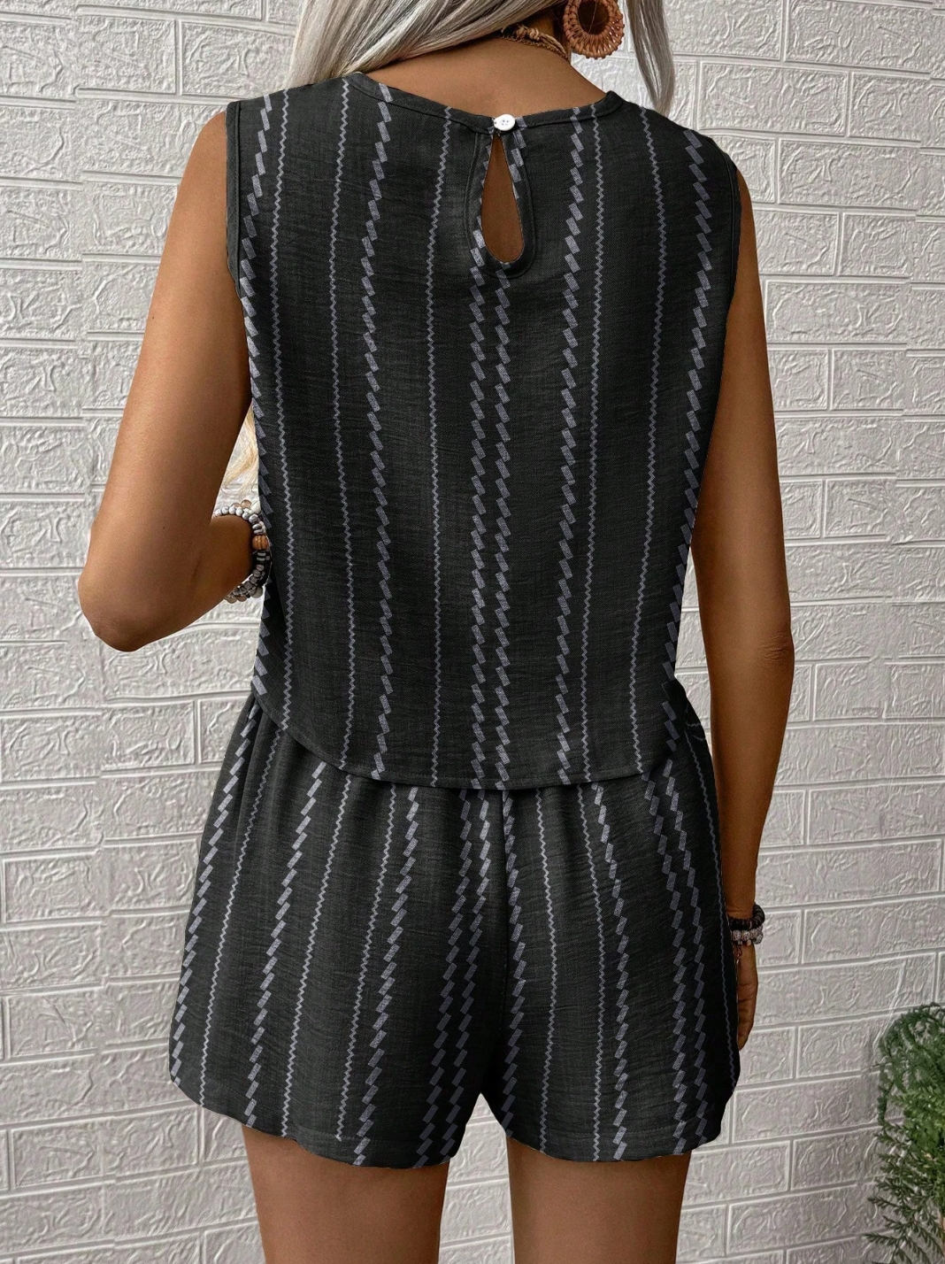 Women's comfortable casual vest shorts two-piece set
