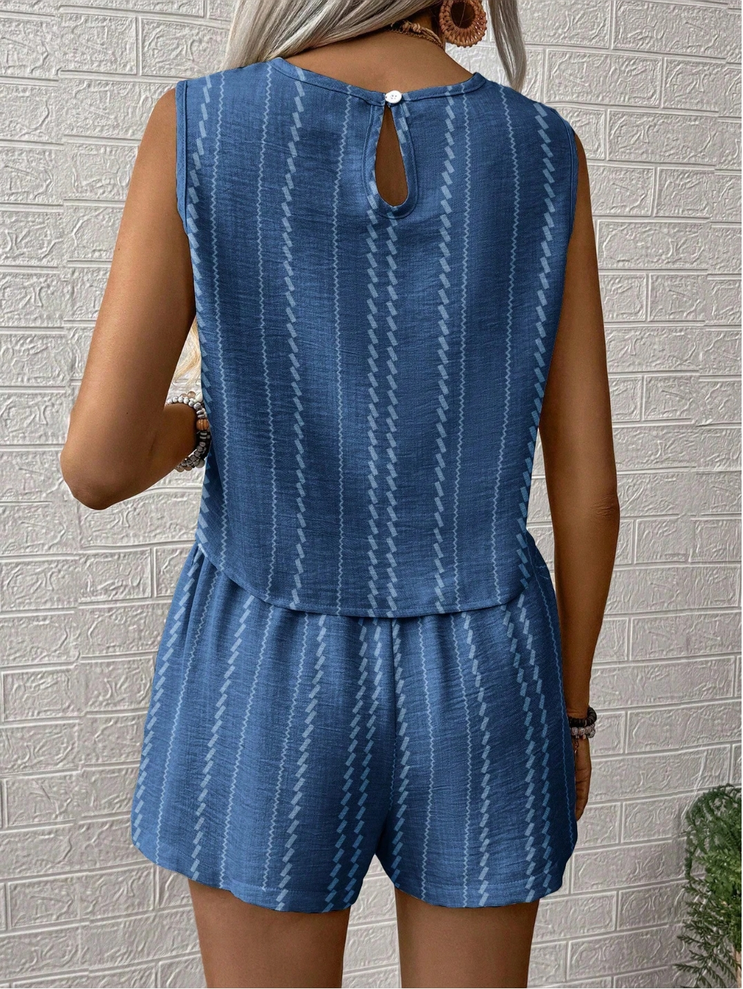 Women's comfortable casual vest shorts two-piece set