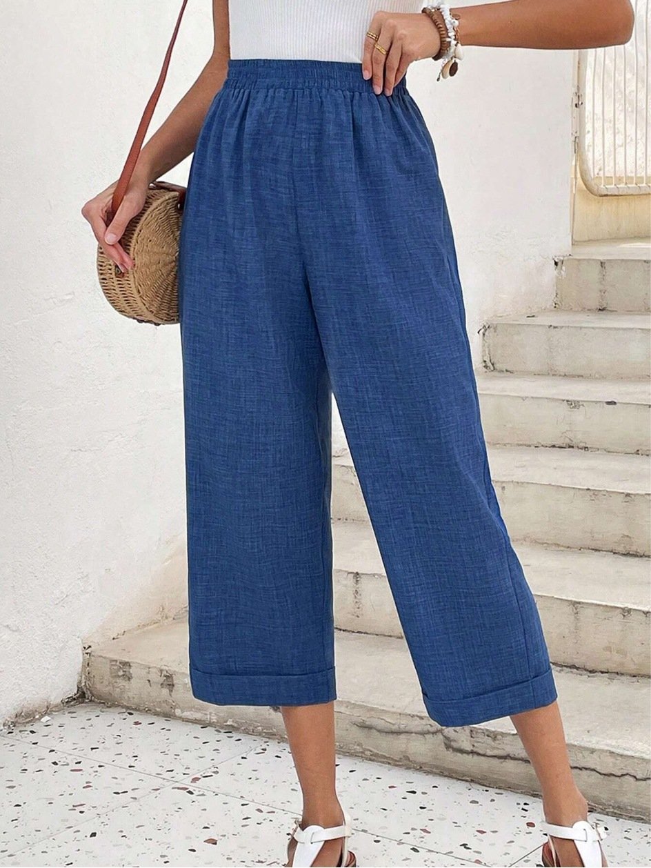 Casual Cotton Regular Fit Pants