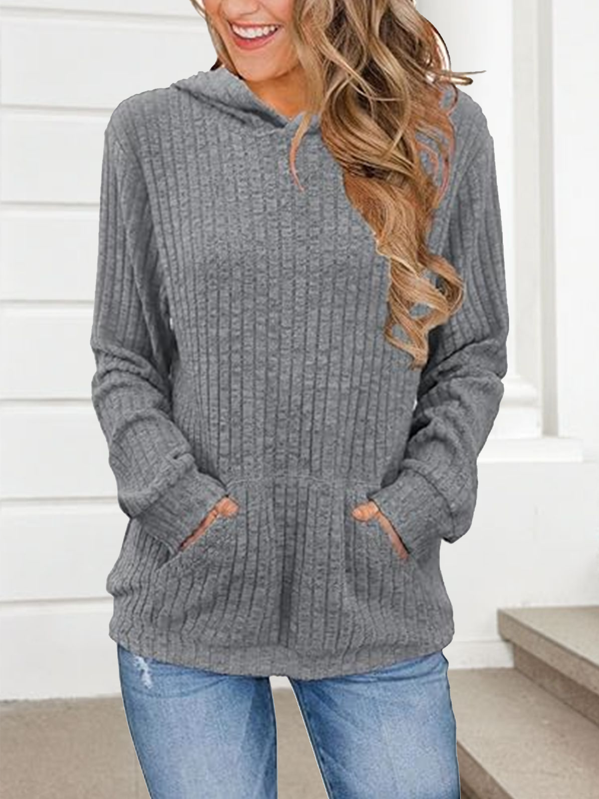 Striped Casual Hoodie