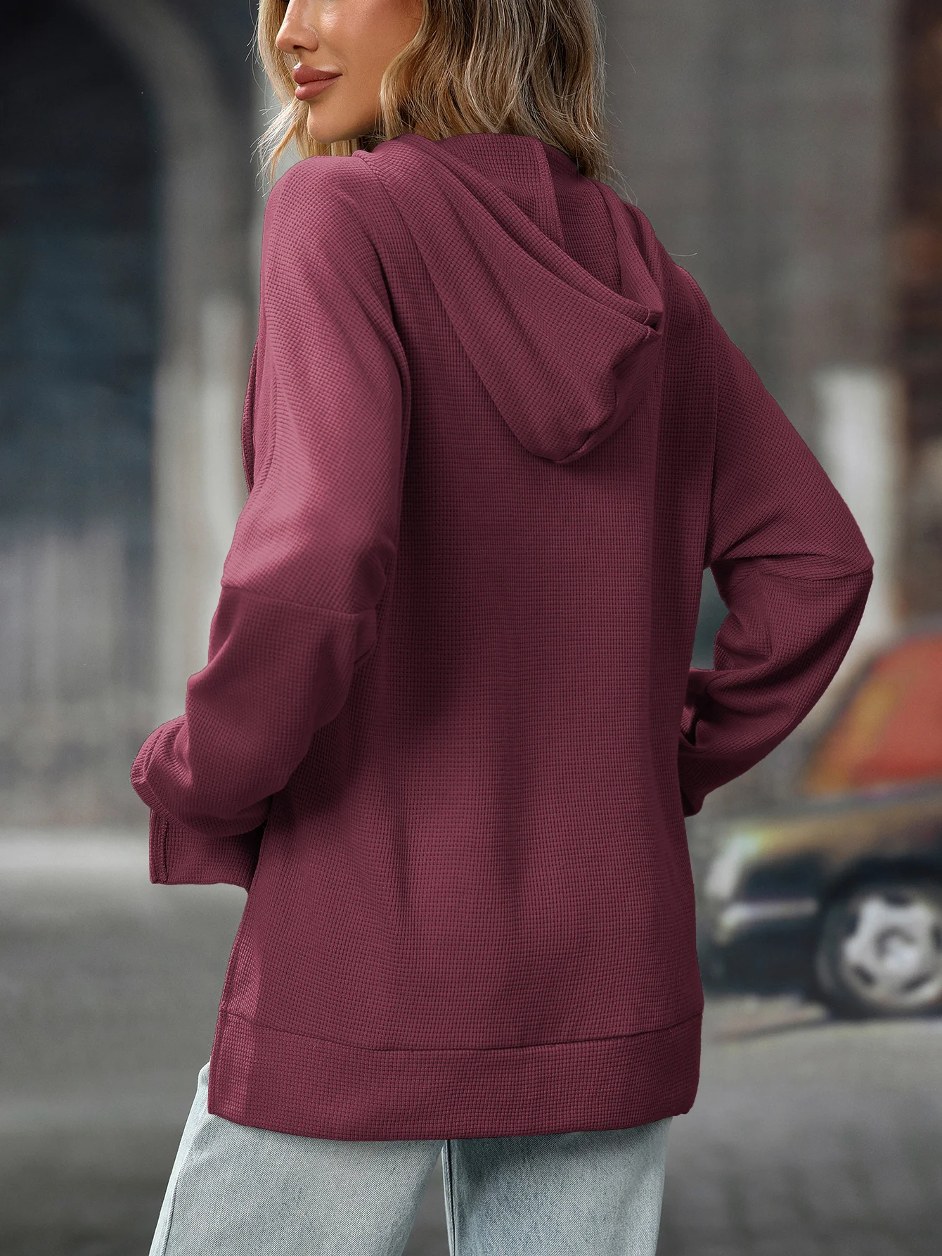 Hoodie Cotton Casual Plain Hoodie