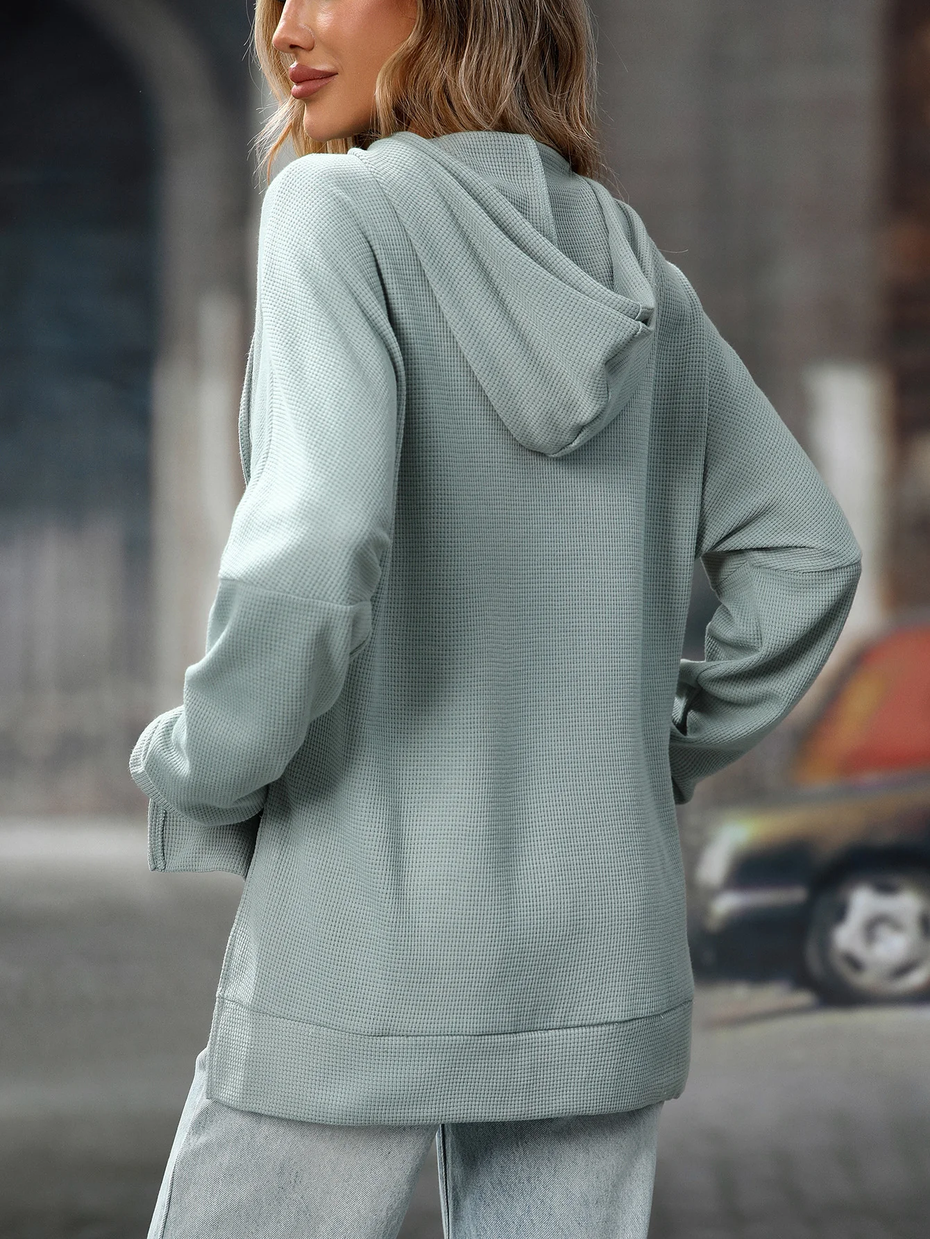 Hoodie Cotton Casual Plain Hoodie