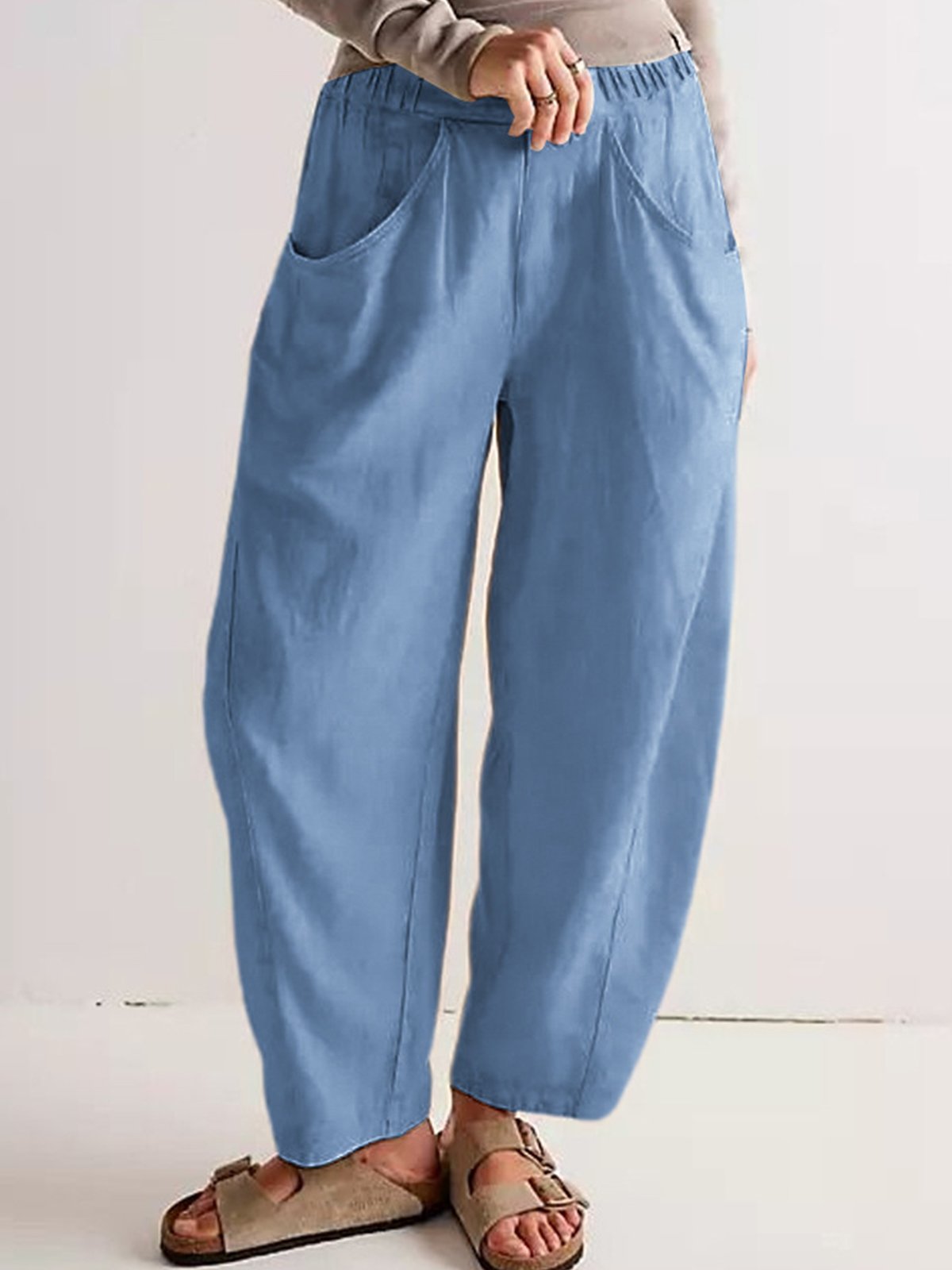 Casual Loose Plain Pants