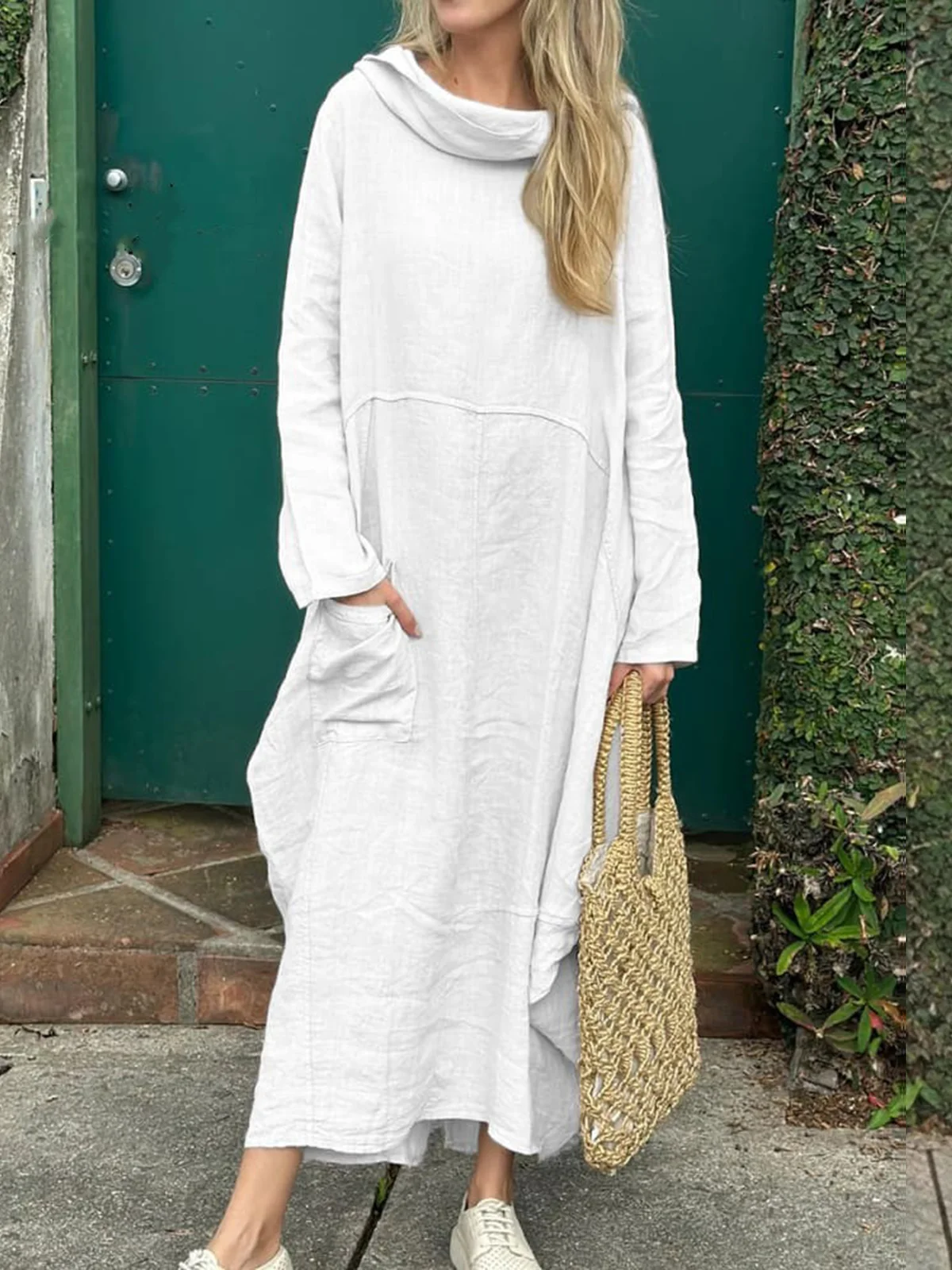 Loose Casual Plain Maxi Dress