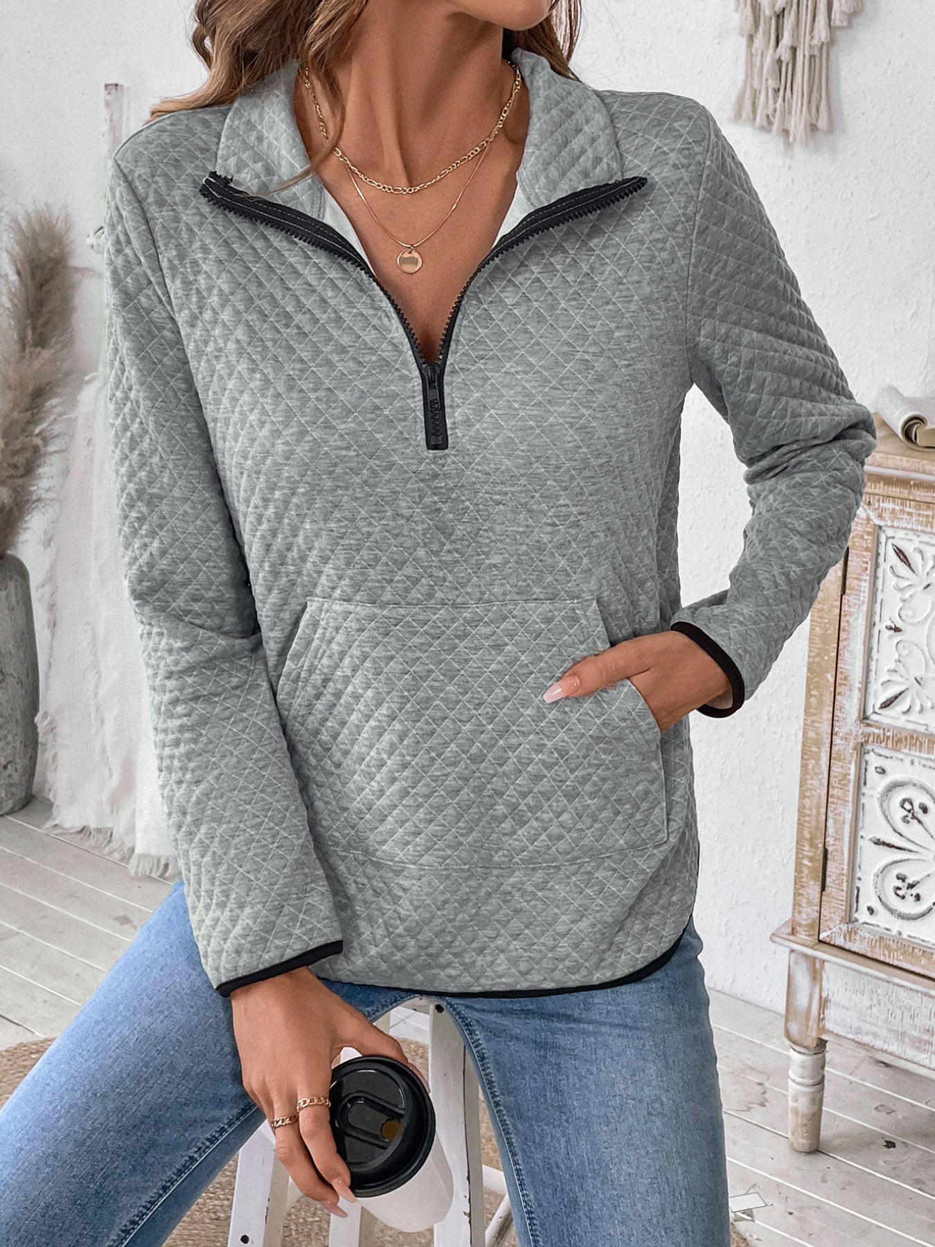 Cotton Casual Sweatshirt