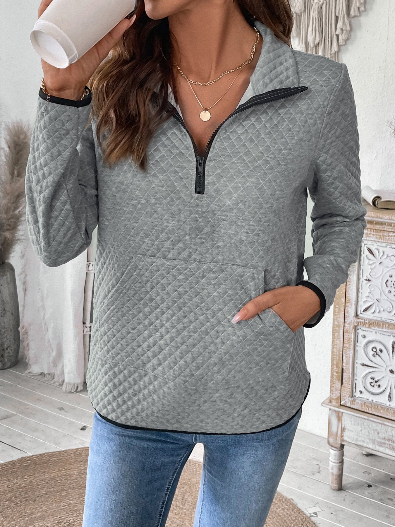 Cotton Casual Sweatshirt