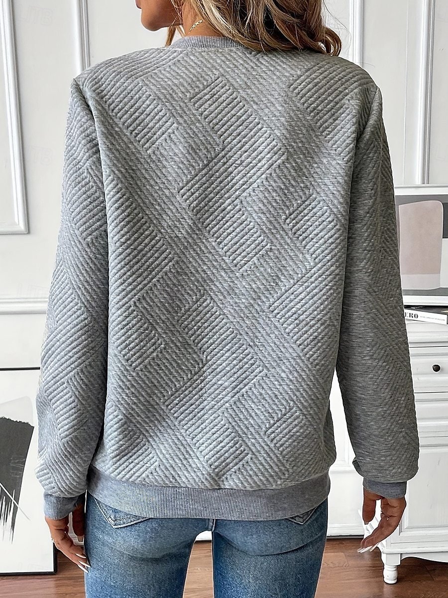 Plain Casual Sweatshirt