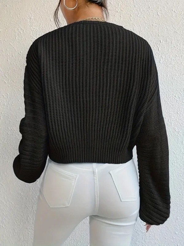 Casual Cotton V Neck Sweater