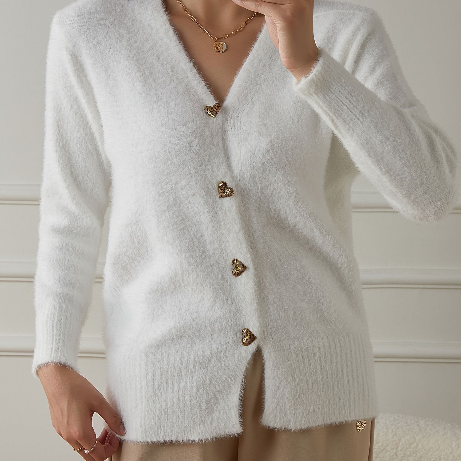 V Neck Casual Sweater
