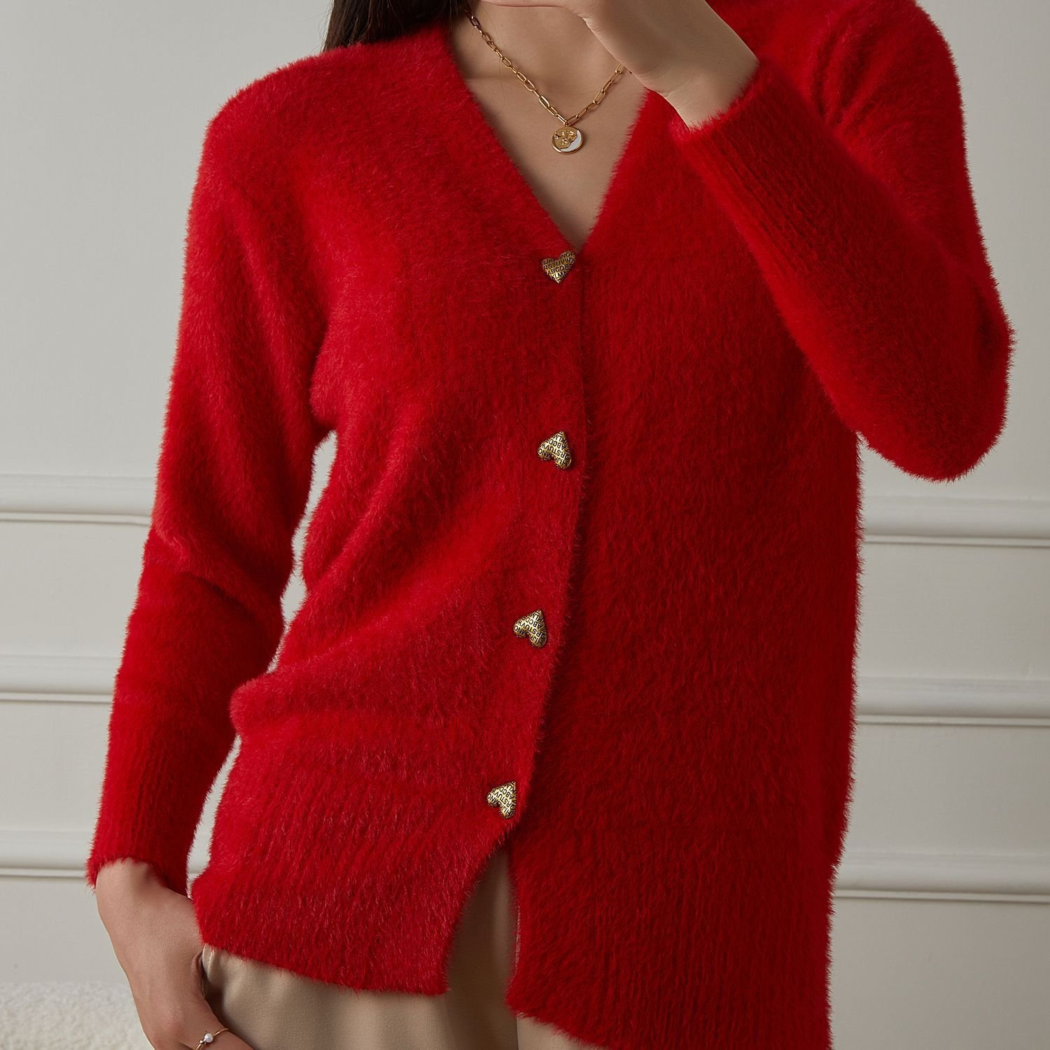 V Neck Casual Sweater