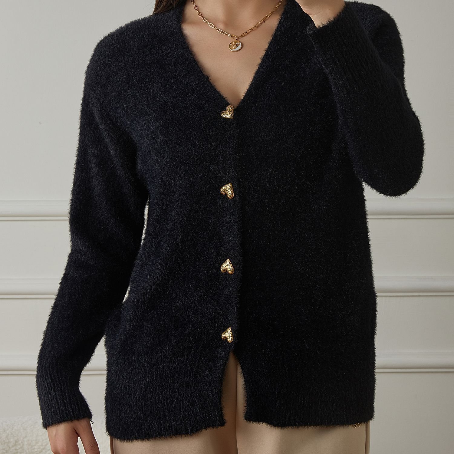 V Neck Casual Sweater