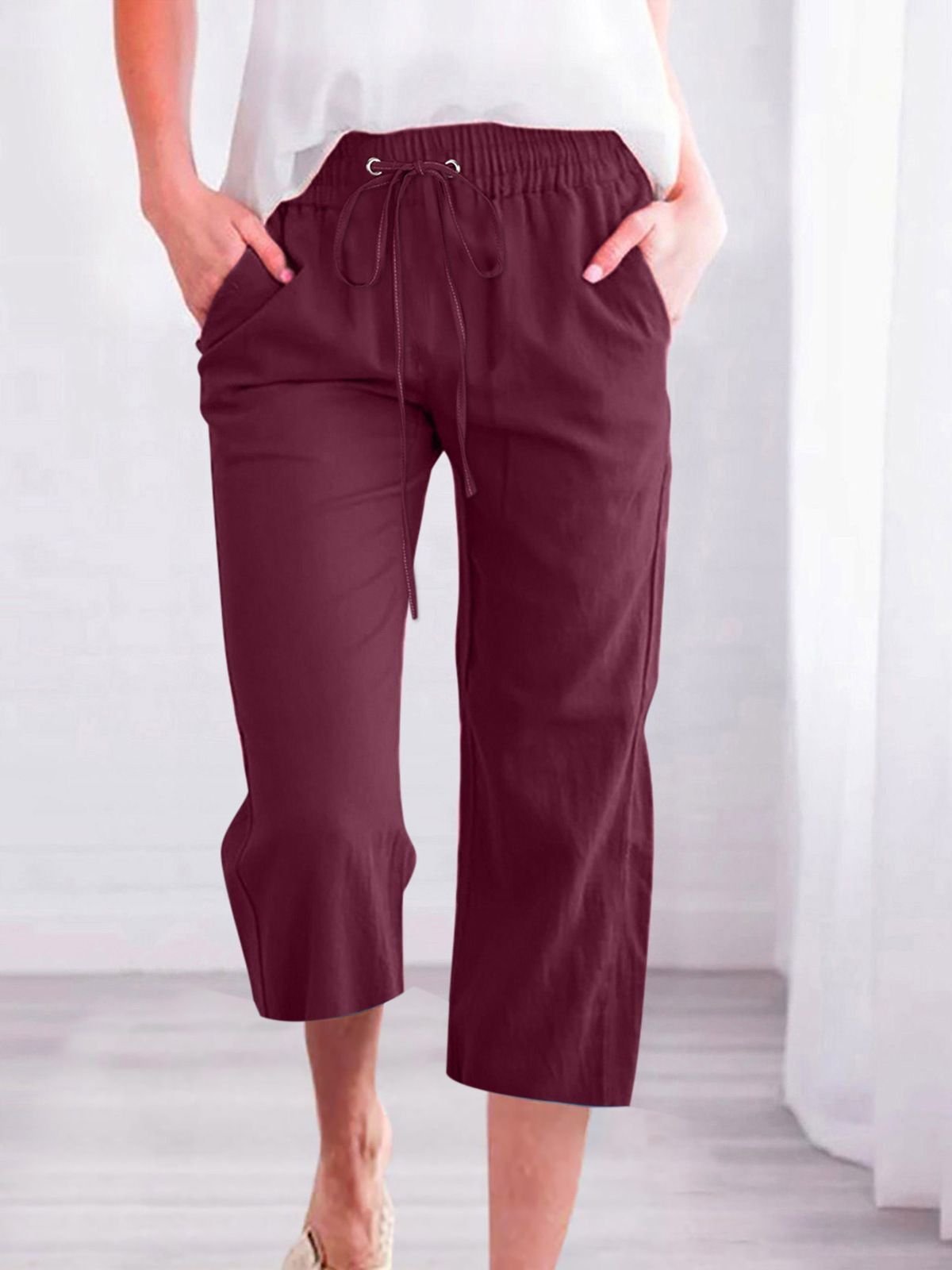 Simple Regular Fit Pants