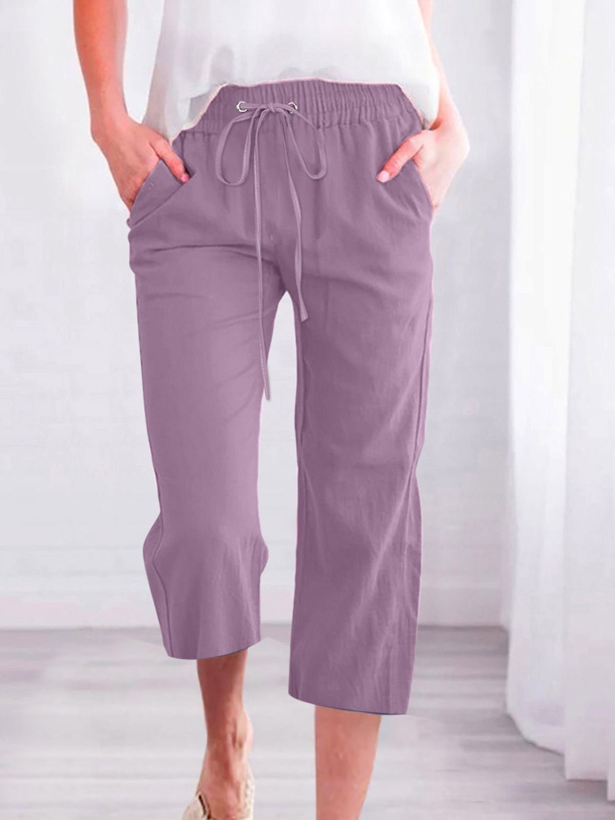Simple Regular Fit Pants
