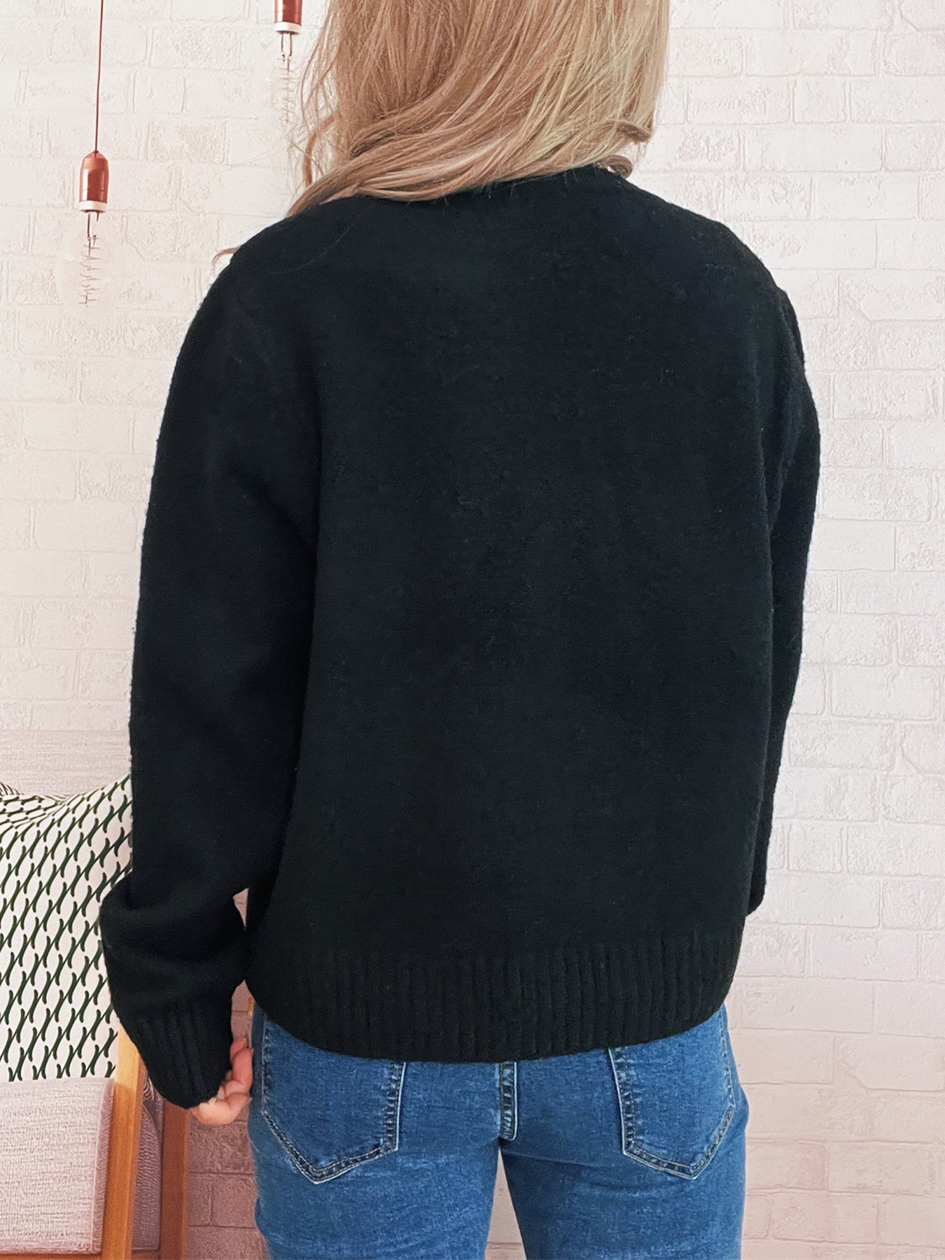 Casual Crew Neck Regular Fit Cardigan
