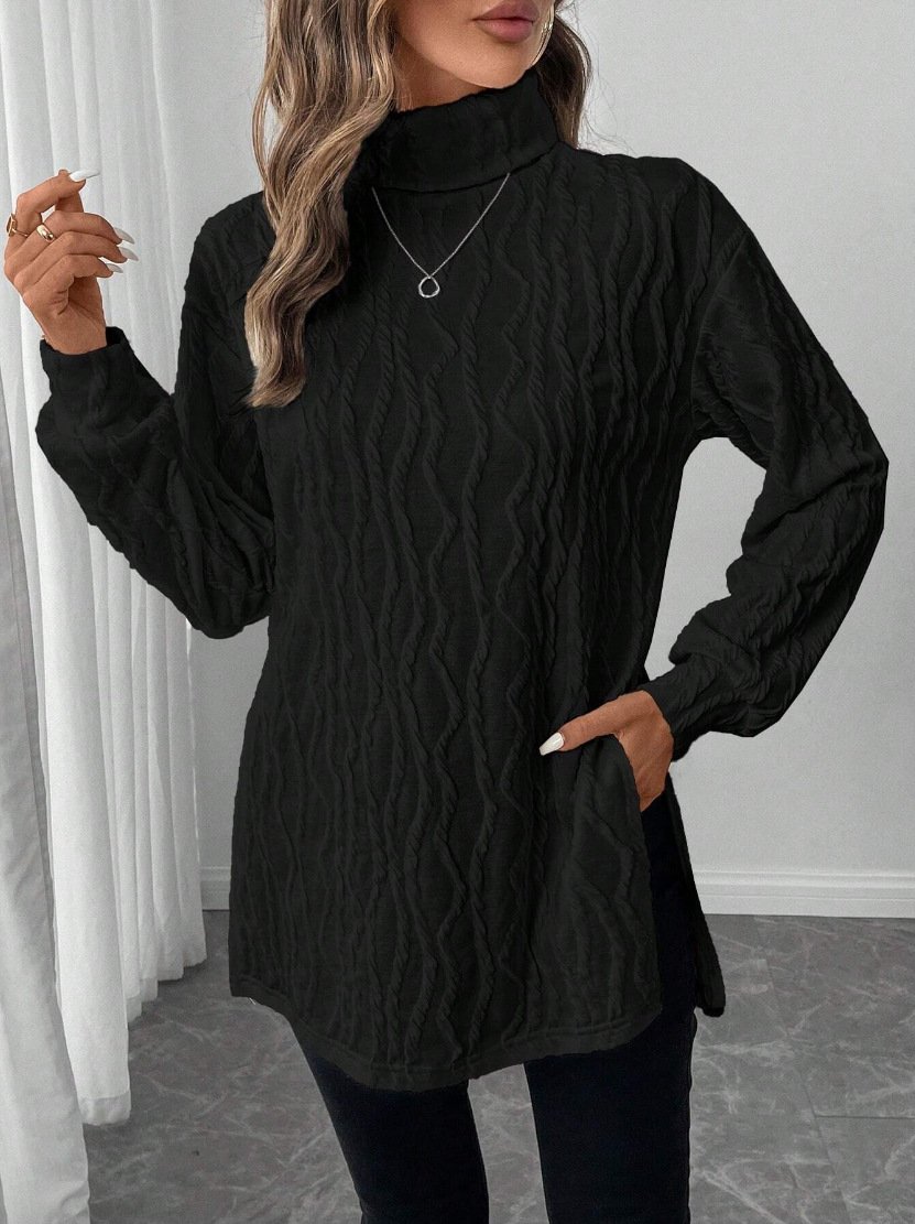 Women Plain Crew Neck Casual Long Sleeve T-shirt