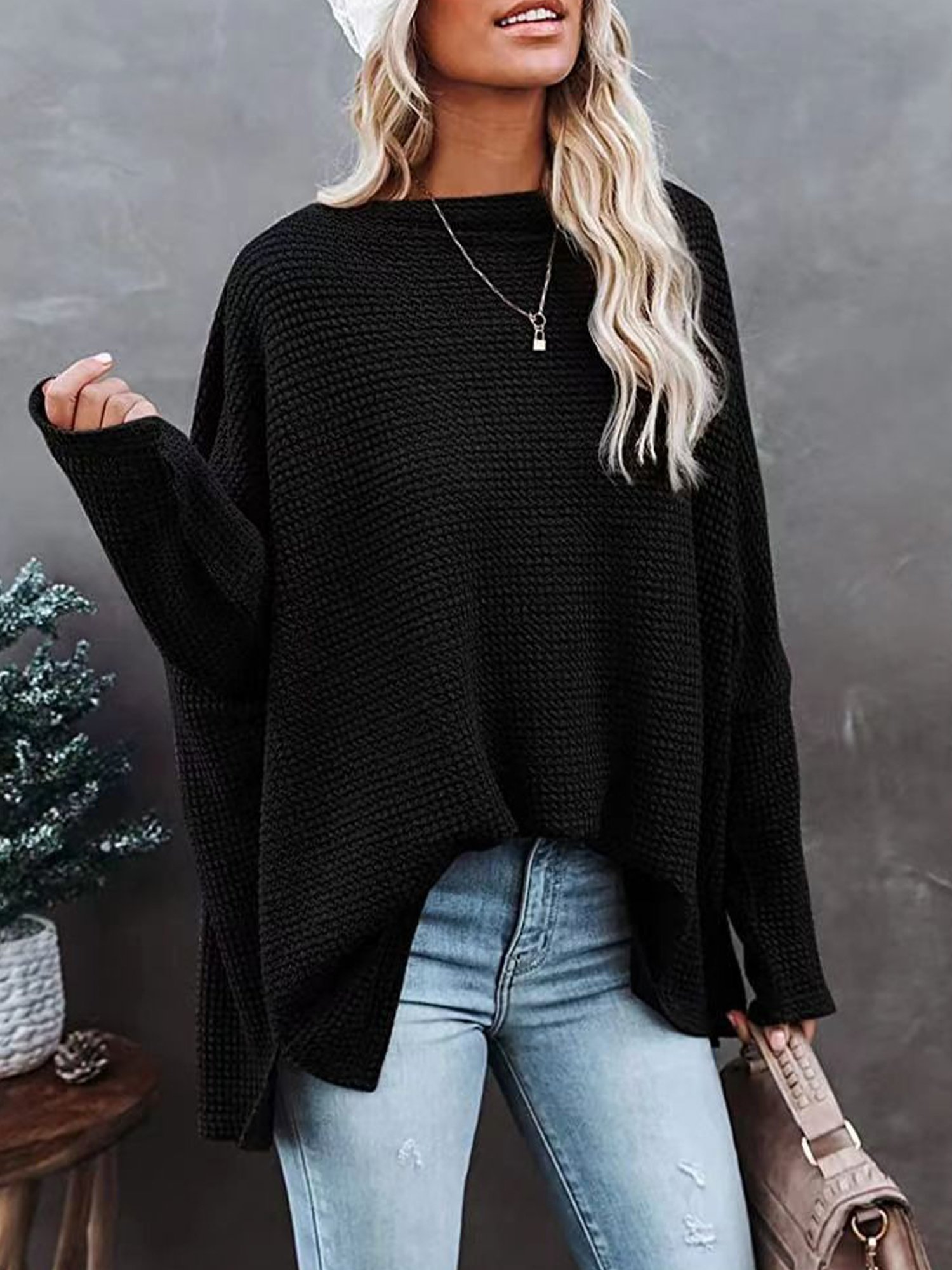 Casual Plain Cold Shoulder Blouse