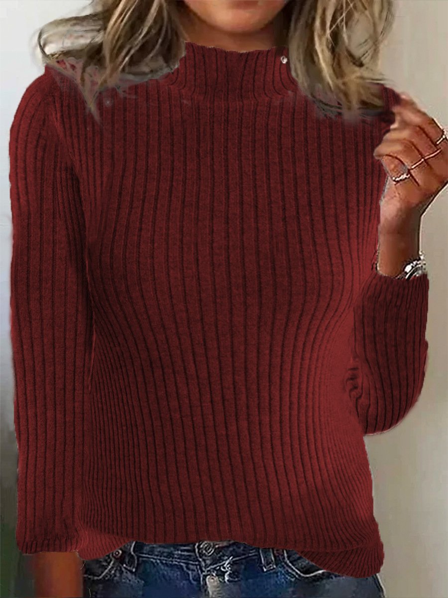 Casual Plain Sweater