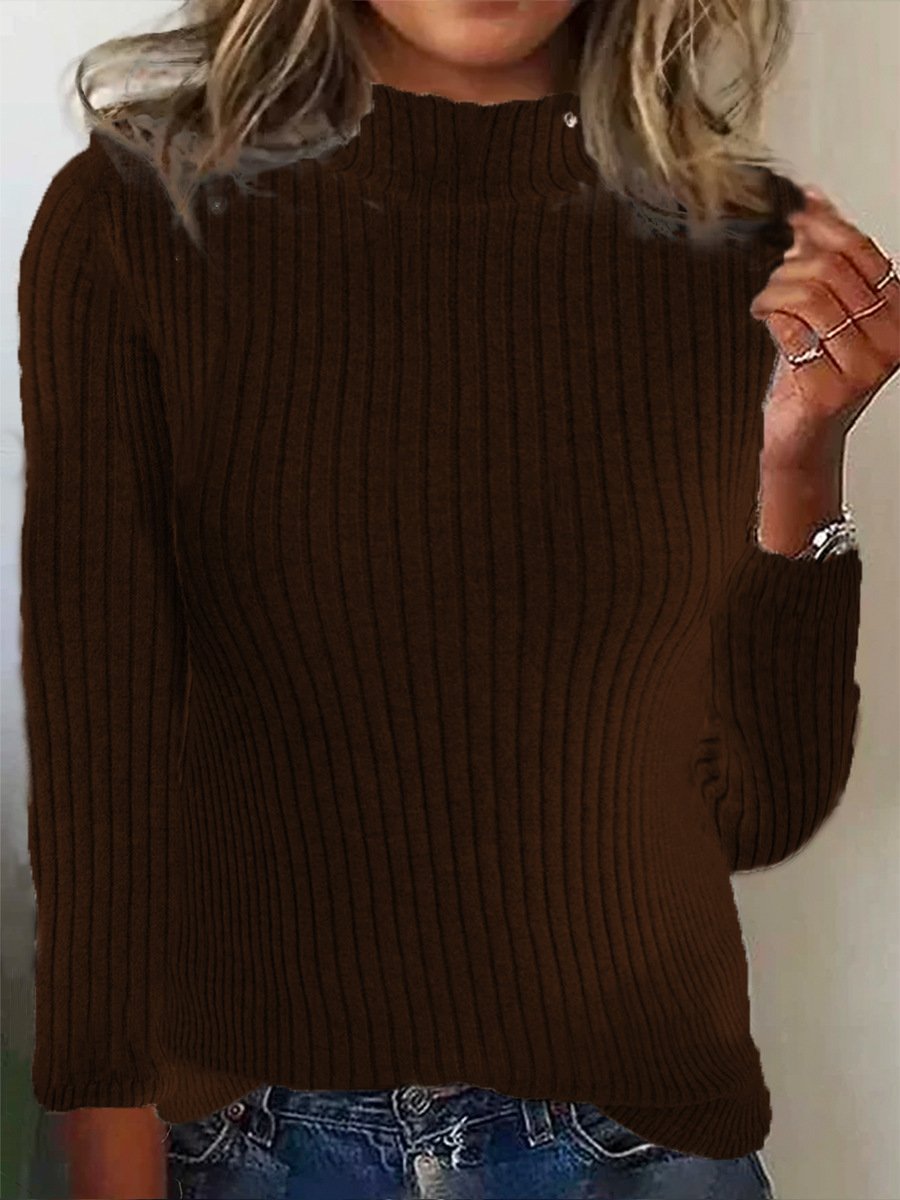 Casual Plain Sweater