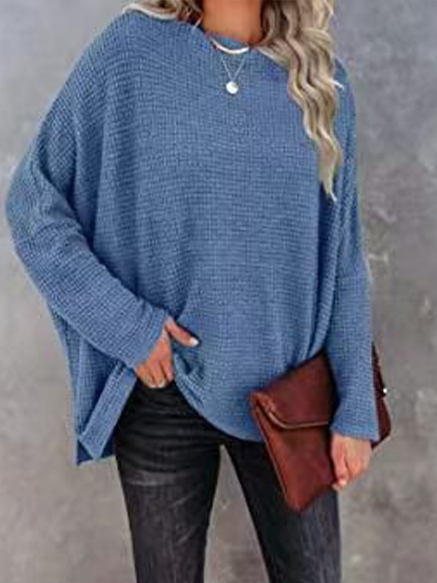 Casual Plain Cold Shoulder Blouse