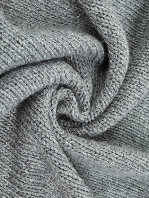 Split Joint Lady Romance Cotton Solid Color Hooded Single-breasted Cross-border Sweater Women 2025 Autumn And Winter New Drawstring Knitted Cardigan Jacket