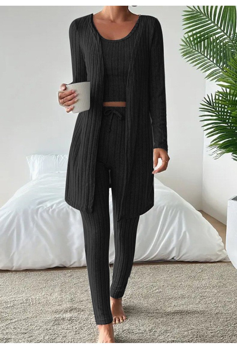 Casual Crew Neck Matching Outfit