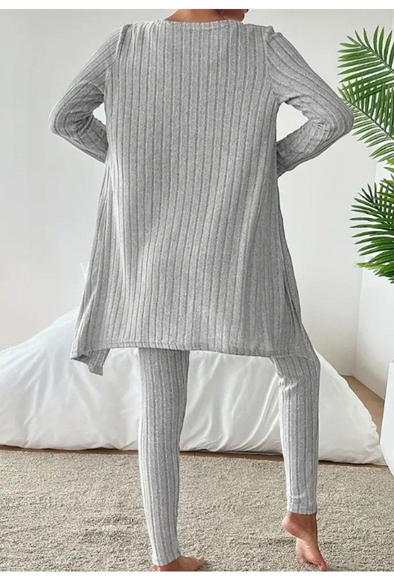 Casual Crew Neck Matching Outfit