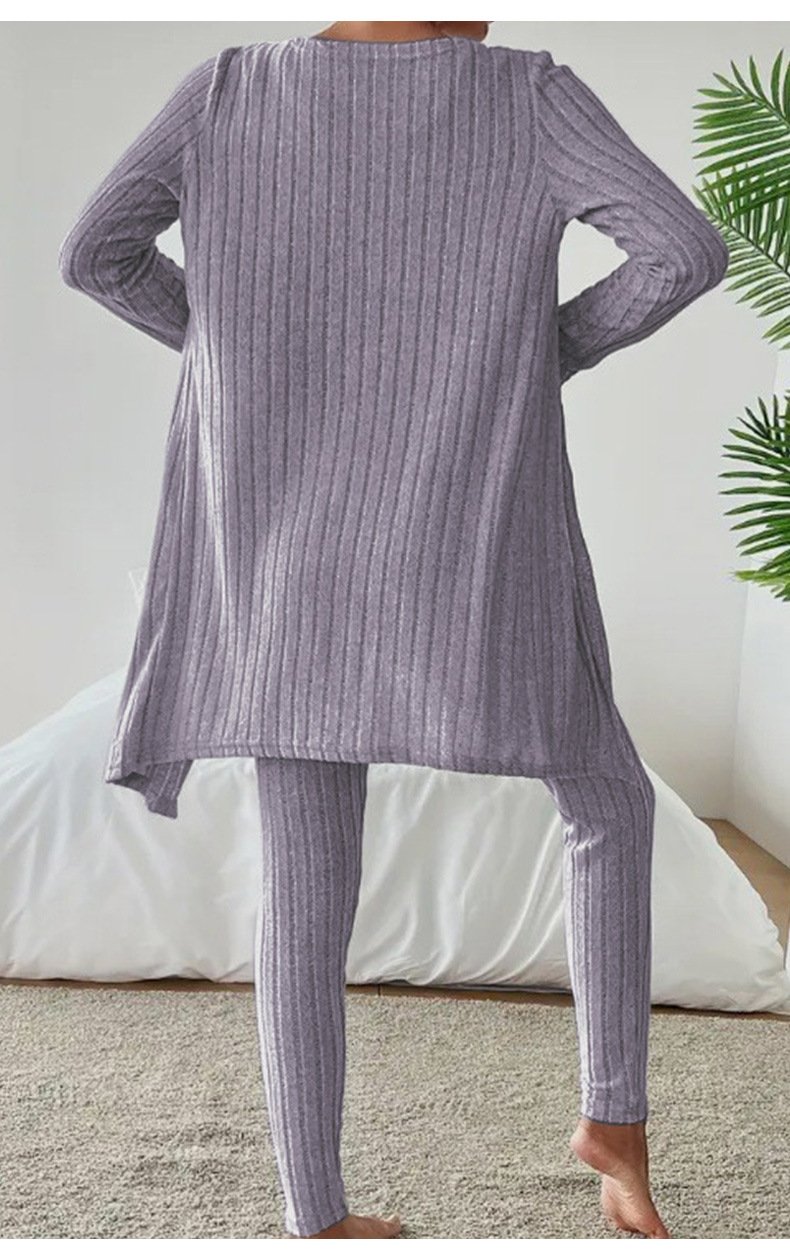 Casual Crew Neck Matching Outfit