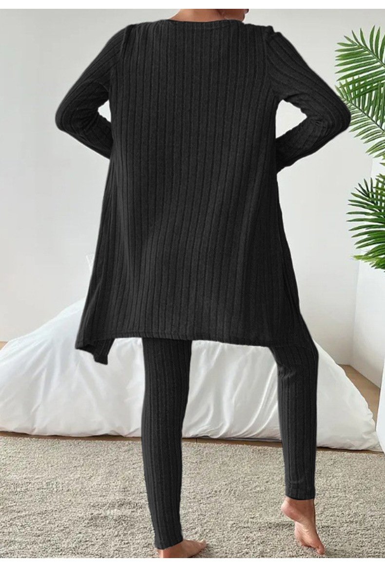 Casual Crew Neck Matching Outfit