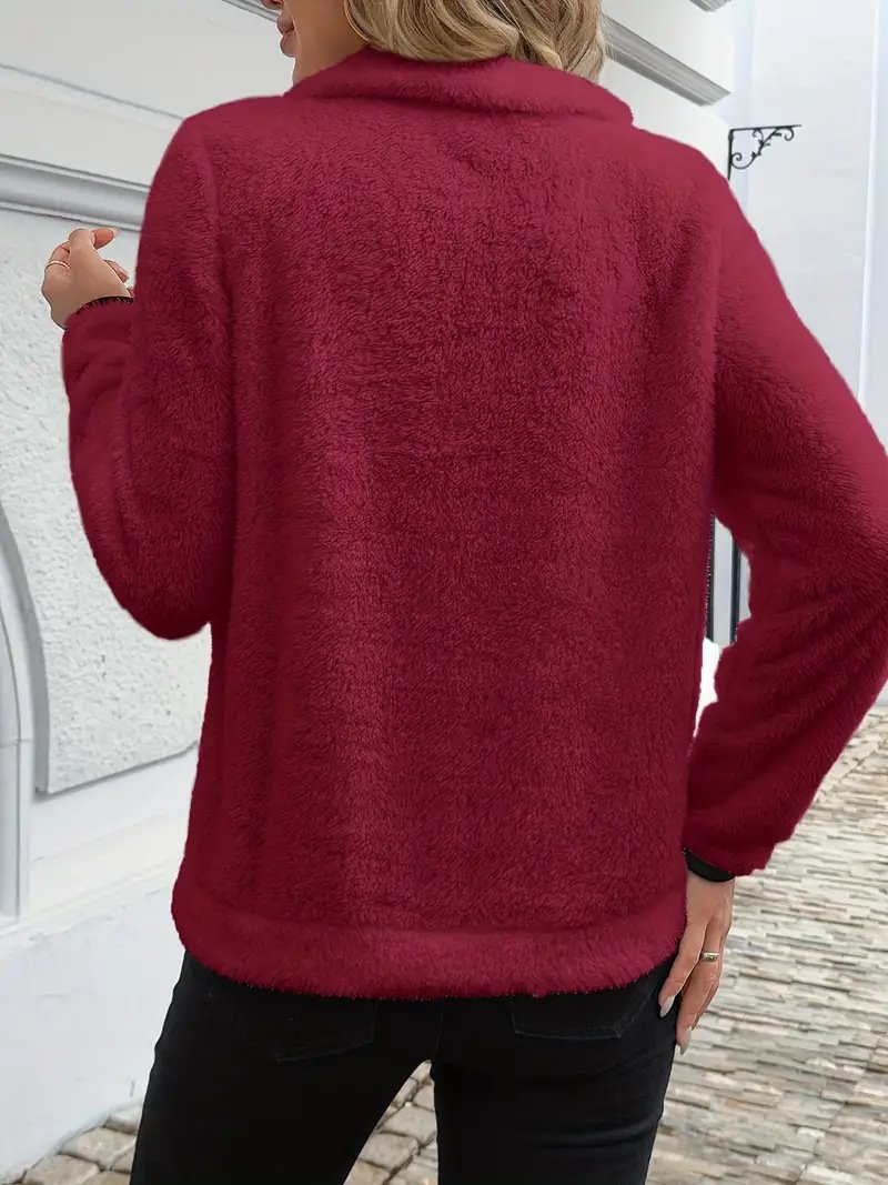 Casual V Neck Sweatshirt