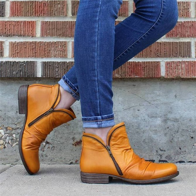 Low Heel Winter Boots