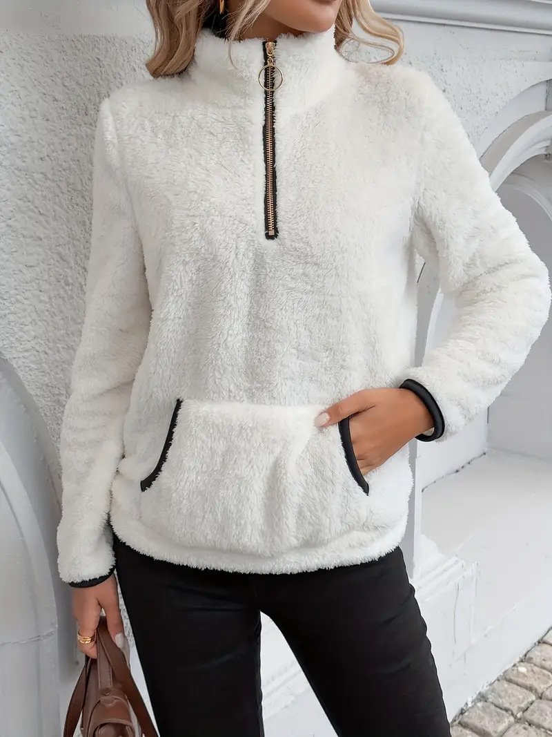 Casual V Neck Sweatshirt