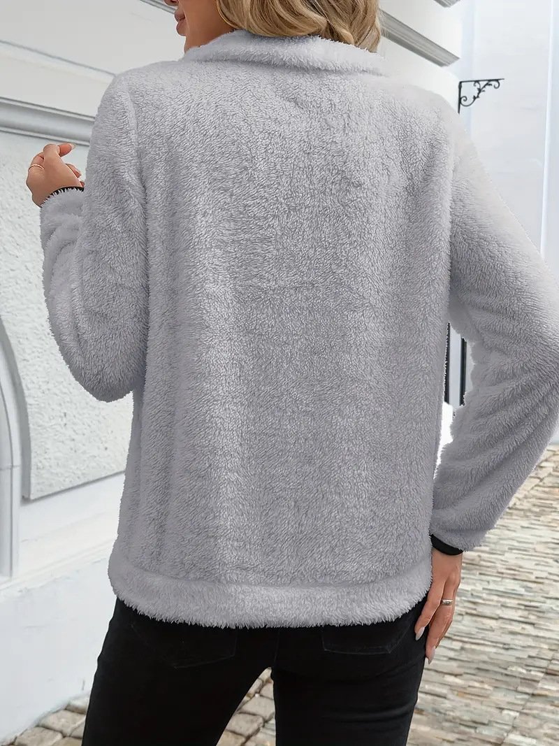 Casual V Neck Sweatshirt