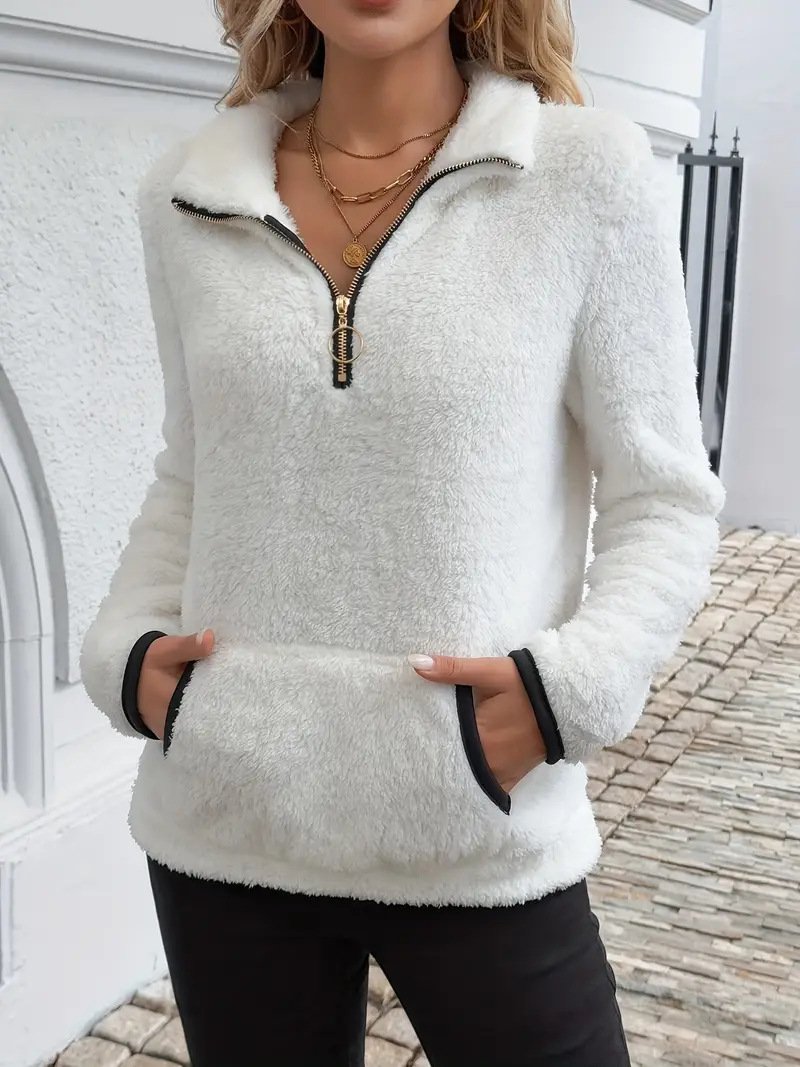Casual V Neck Sweatshirt