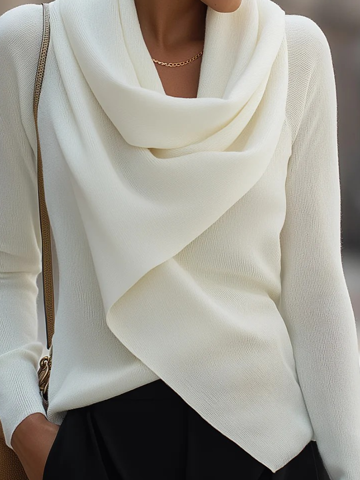 Plain Regular Fit Simple Knit Top