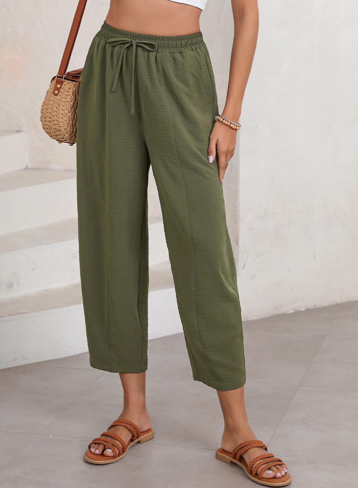 Plain Loose Simple Pants
