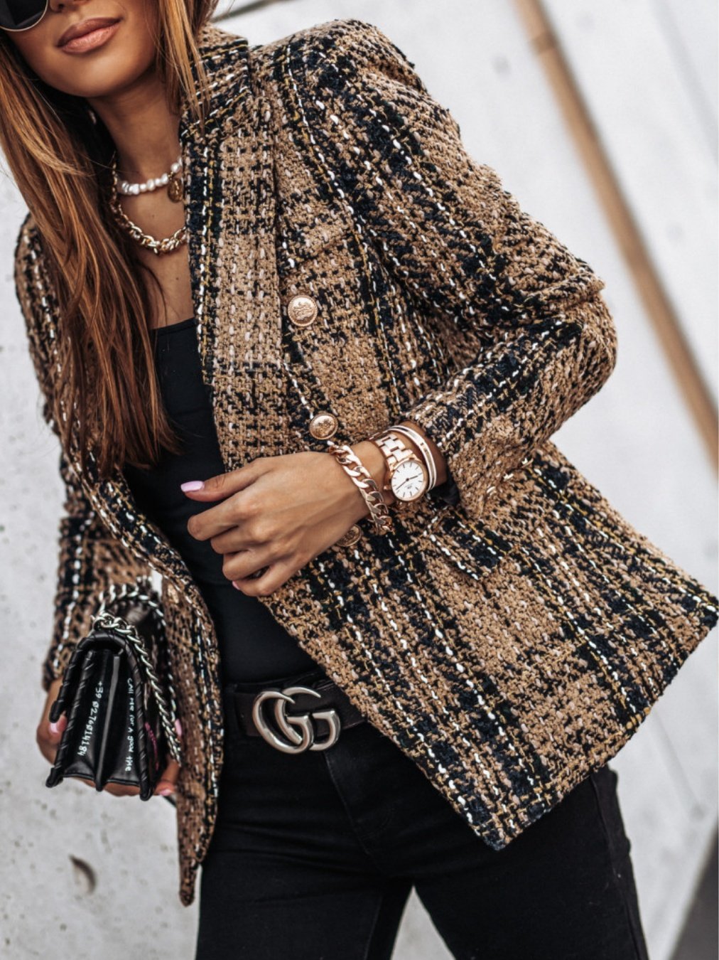 Others Color Block Dressy Regular Fit Blazer