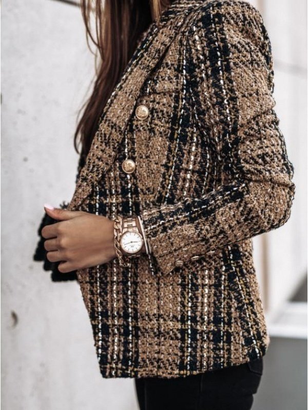 Others Color Block Dressy Regular Fit Blazer