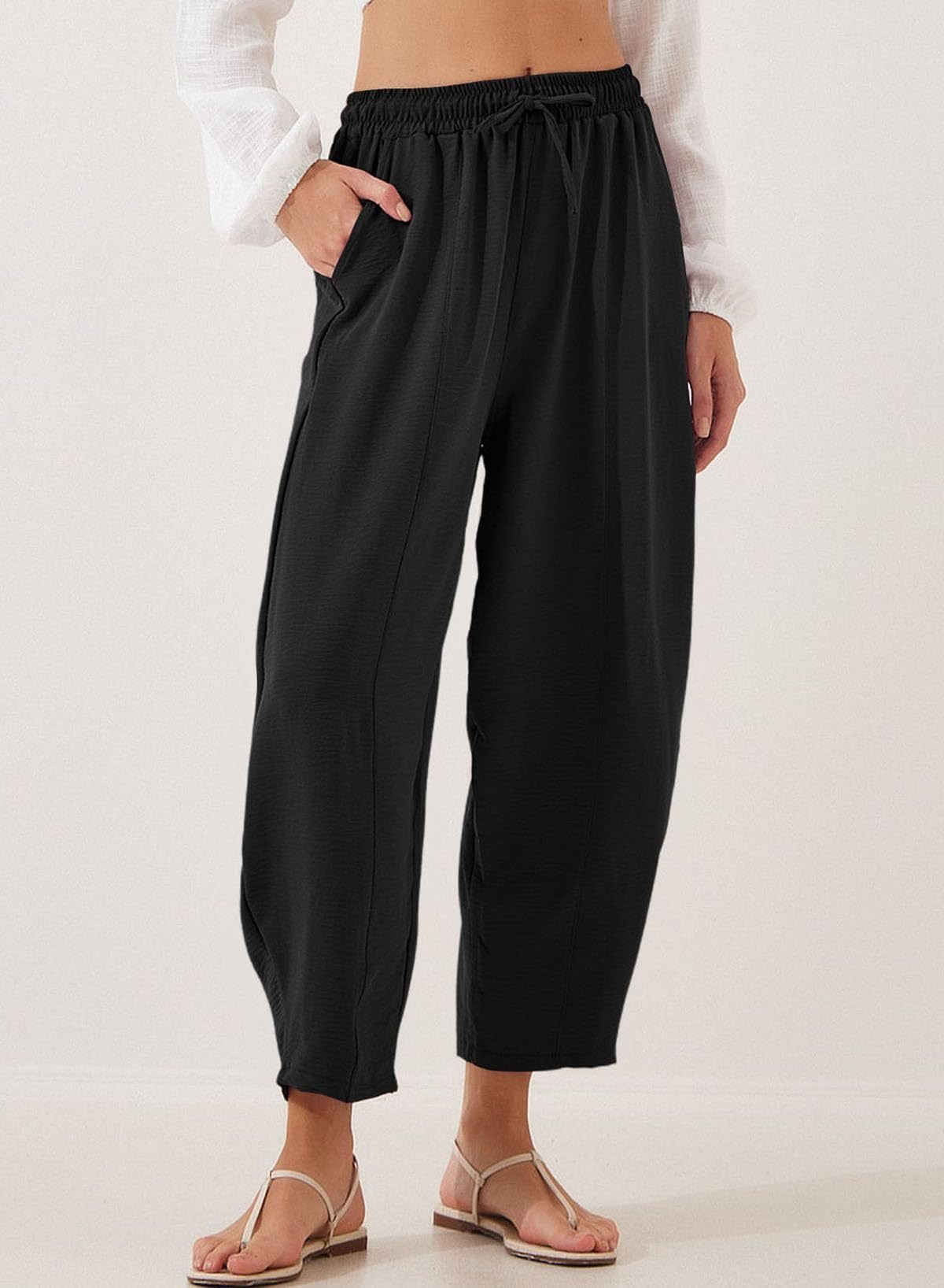 Plain Loose Simple Pants
