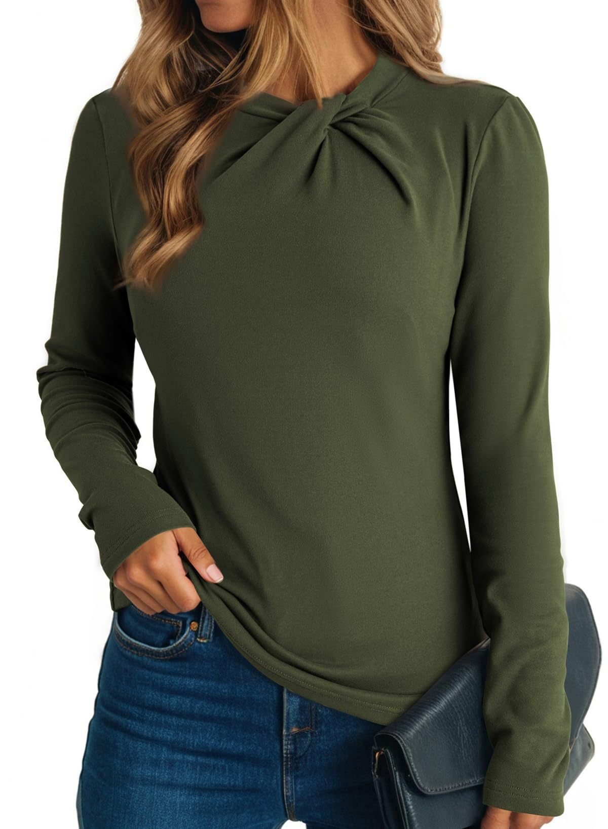 Women Plain Elegant Long Sleeve T-shirt