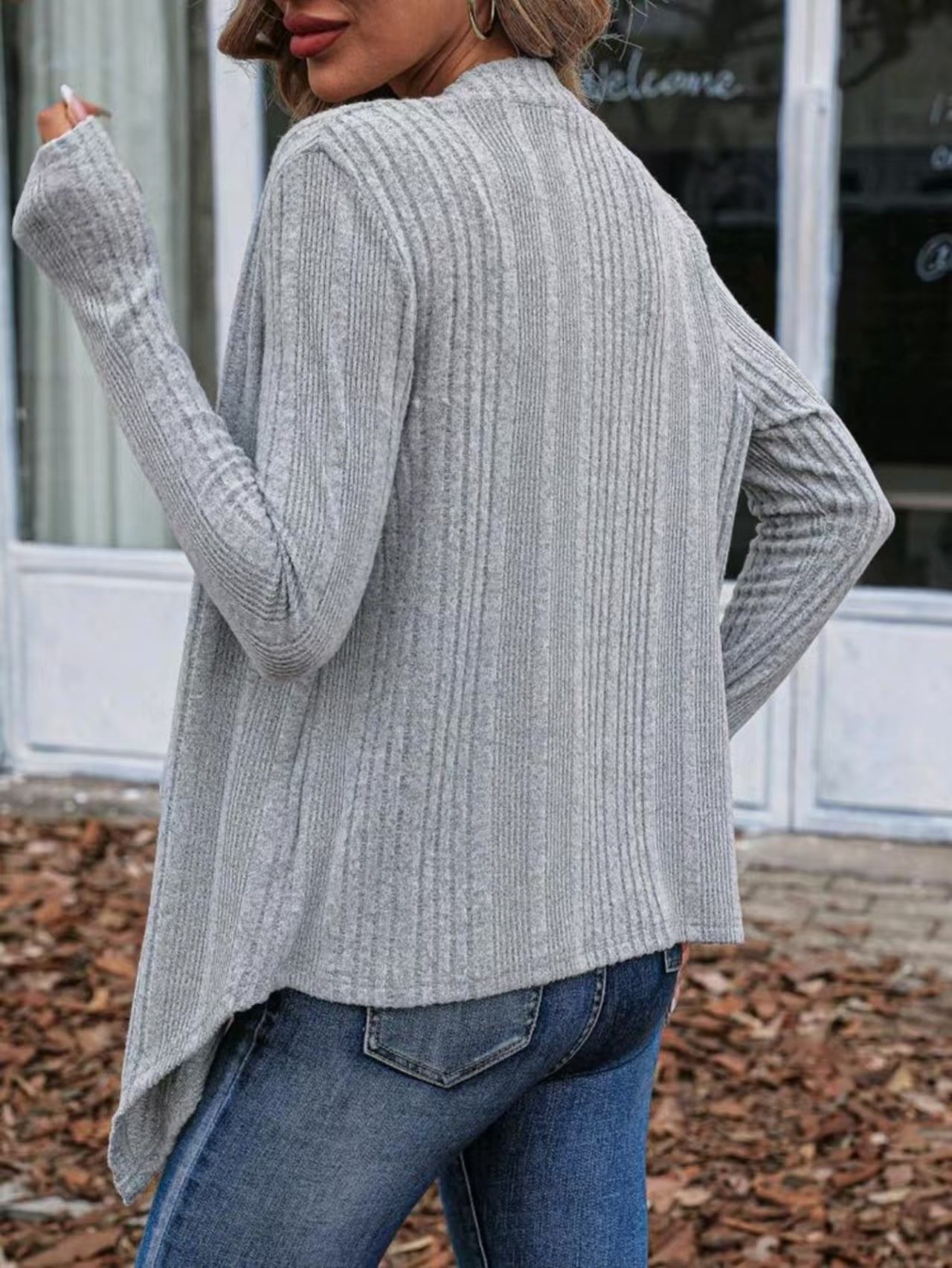 Elegant Loose Plain Others Cardigan