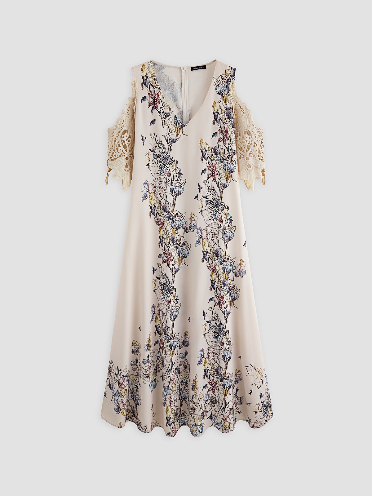 Vacation Butterfly Floral Regular Fit Dress