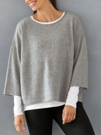 Plain Casual Thin Sweater