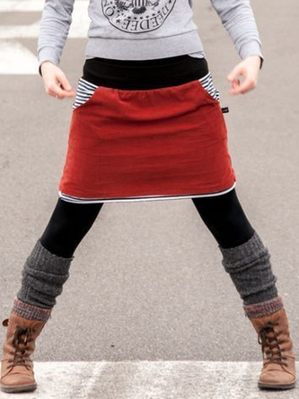 Casual Cotton-Blend Skirts