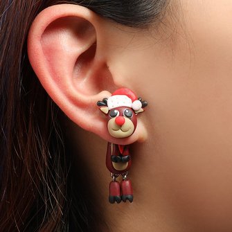 Creative Christmas Deer Earrings
