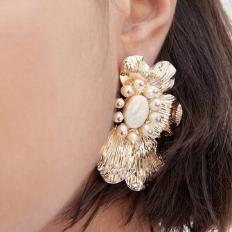 Flower Metal Earrings
